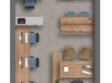 Planta 01 - 37m² · Sala em Brooklin Paulista São Paulo SP