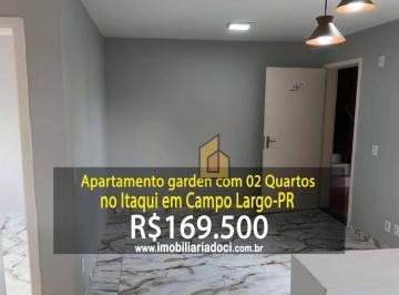 5854d7bd94a8e8c46e874afdee73a3d2f0593714 · Apartamento Garden com 02 Quartos no Itaqui em Campo Largo-PR - A venda por R$169.500,00