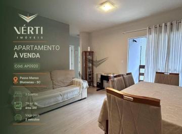 ce0e58c974bae27f943e26ccb0ebd745a69309d3 · Apartamento com 3 dormitórios à venda semi mobiliado, 79 m² - Velha - Blumenau/SC