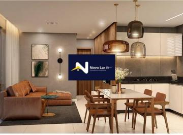 SALA · Apartamento 63m², 2 quartos, 2 banhos, 2 vagas com lazer no Lourdes