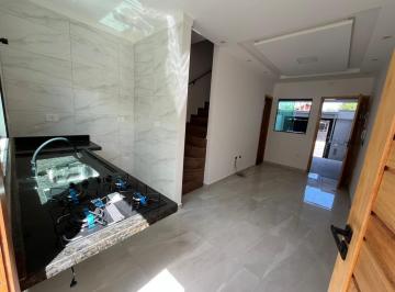 Casa · 62m² · 2 Quartos · 1 Vaga · Sobrado em Vila Caiçara, Praia Grande/SP de 62m² 2 quartos à venda por R$ 420.000,00