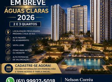 Apartamento de 1 quarto, Brasília · Lançamento 2026 Águas Claras | 2 e 3 Qts | Alto Padrão | Vista Livre | Cadastre-se