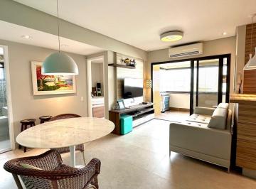 Apartamento · 73m² · 2 Quartos · 1 Vaga · Apartamento á venda com Varanda Gourmet e Vista para o mar na Enseada no Guar...