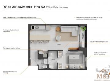 Apartamento · 56m² · 1 Quarto · 1 Vaga · Apartamento de 1 Suíte no B. Side Setor Marista