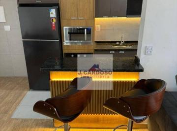 COZINHA · Flat Sofisticado para Locação – 47m² - Totalmente Mobiliado - Sorocaba !