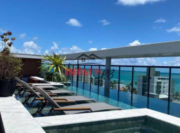 Apartamento · 66m² · 2 Quartos · 1 Vaga · Apartamento à 150 metros da praia de Camboinha com lazer completo