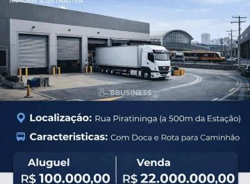 anuncio_galpao_bras_ilustrativa1776121492011.png · Galpão / Barracão 1500M² PARA VENDA OU LOCAÇÃO 2 entradas, 1 pela Rua Piratininga e a outra pela Rua