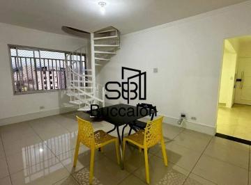 Apartamento · 214m² · 4 Quartos · 1 Vaga · Cobertura Duplex à Venda — Gonzaga, Santos/SP | 214 m² • 4 Dormitórios • 1 Suíte • Piscina e Churras