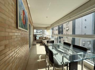 Apartamento · 108m² · 3 Quartos · 1 Vaga · Apartamento 3 Dormitórios Mobiliado no Gonzaga, Santos – 108 m², Varanda Gourmet