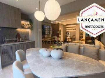 Sala com varanda integrada · Apartamento com 3 dormitórios à venda, 111 m² por R$ 1.351.074,00 - Fundação - São Caetano do Sul/SP