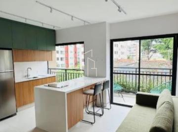 Apartamento · 42m² · 1 Quarto · Apartamento de Alto Padrão para Locação em Pinheiros, São Paulo-SP: 1 Suíte, 1 Sala, 1 Banheiro, 42m