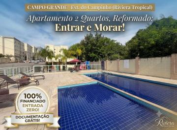 Apartamento de 2 quartos, Rio de Janeiro · Entrada Zero + Documentação Grátis* Apartamento 2 quartos - Campo grande - Est. do Campinho.