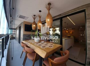 Apartamento · 120m² · 3 Quartos · 2 Vagas · Apartamento frente ao mar em Canto do Forte – 120 m², 3 suítes, mobiliado