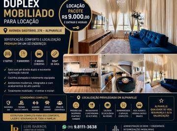 Apartamento de 1 quarto, Barueri · DUPLEX SOFISTICADO E MOBILIADO NA AV. SAGITÁRIO – ALPHAVILLE