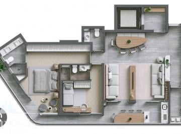 Apartamento · 110m² · 2 Quartos · 2 Vagas · SUCESSO DE VENDAS EM ALPHAVILLE, APTO 2 SUÍTES, VARANDA EM L, JULHO 2026