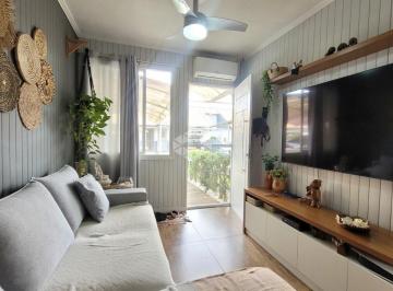 Casa · 62m² · 3 Quartos · 2 Vagas · Casa em condomínio fechado, 3 dormitórios, living com 3 ambientes, sala de estar, jantar e cozinha, 