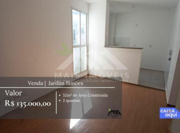 Apartamento · 52m² · 2 Quartos · 1 Vaga · Apartamento com 2 Quartos à venda - Jardim Simões - R$ 135.000,00