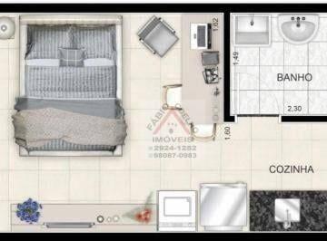 05e379f67a3975499ae8703da7c4a6c713526098 · Studio com 1 dormitório à venda, 30 m² por R$ 235.000 - Campo Grande - São Paulo/SP