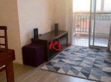 Sala · Apartamento com 2 dormitórios à venda, 57 m² por R$ 335.000,00 - Areia Branca - Santos/SP
