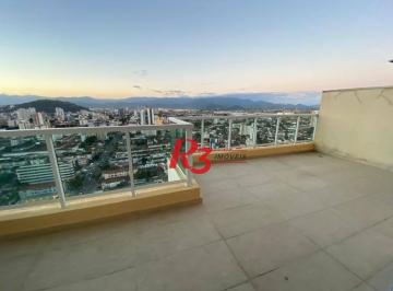 57154c3e7abe3cb560299186692b84b9bb576b4a · Cobertura com 2 dormitórios para alugar, 90 m² por R$ 7.000,00/mês - Boqueirão - Santos/SP