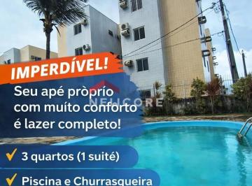 Apartamento · 75m² · 3 Quartos · 1 Vaga · Apartamento em Rua Aníbal Brandão - Nova Parnamirim - Parnamirim/RN