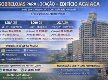 Comercial , Belo Horizonte · SOBRELOJAS PARA LOCAÇÃO – EDIFÍCIO ACAIACA - Direto com a proprietária | Centro de Belo Horizonte