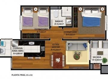 Apartamento · 54m² · 2 Quartos · 1 Vaga · Apartamento em Esplanada, Caxias do Sul/RS de 54m² 2 quartos à venda por R$ 255.000,00