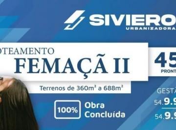 Terreno · 408m² · Terreno em Femaçã, Veranópolis/RS de 408m² à venda por R$ 301.104,00
