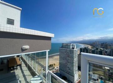 Apartamento · 217m² · 4 Quartos · 3 Vagas · Cobertura em Canto do Forte, Praia Grande/SP de 217m² 4 quartos à venda por R$ 3.400.000,00
