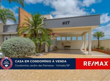 Casa · 257m² · 3 Quartos · Casa térrea com 3 suítes a venda no Condomínio Jardim das Palmeiras - Vinhedo/SP