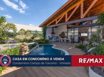 Casa · 350m² · 3 Quartos · 5 Vagas · casa à venda em Vinhedo no condomínio Campo de Toscana