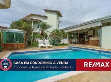 Casa · 339m² · 4 Quartos · 4 Vagas · Vende-se casa com 4 suítes, piscina, sauna e área verde no Condomínio Terras de Vinhedo.