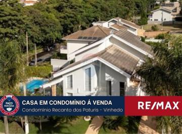 Casa · 275m² · 3 Quartos · 4 Vagas · Vende-se casa com 3 suítes, escritório e piscina no Recanto dos Paturis - Vinhedo