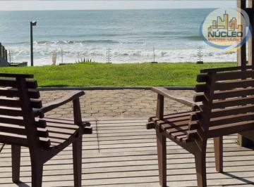 Vista da varanda da casa · Casa frente para o mar em Barra Velha/SC com 3 dormitórios à venda, 117 m² por R$ 1.500.000