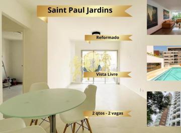 Apartamento · 90m² · 2 Quartos · 2 Vagas · Ativo de Liquidez Imediata: Ed. Saint Paul Jardins | Reformado