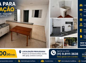 Casa de 1 quarto, Osasco · CASA PARA LOCAÇÃO – SANTA MARIA | OSASCO/SP