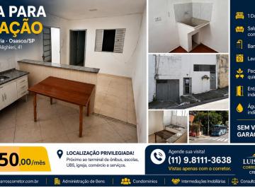 Casa de 1 quarto, Osasco · CASA PARA LOCAÇÃO – OSASCO - SANTA MARIA