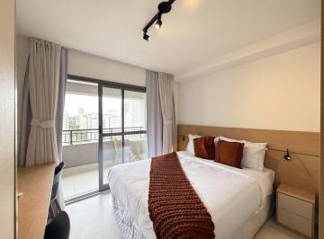 Apartamento de 1 quarto, São Paulo · Apartamento studio para alugar mobiliado, próx. metrô Moema, Shop. Ibirapuera, Aeroporto, Faria Lima