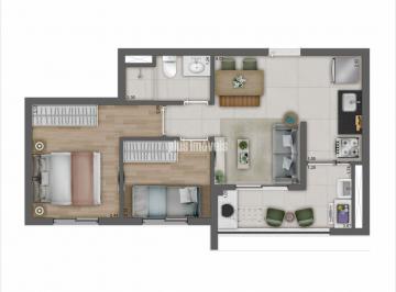 Apartamento · 42m² · 2 Quartos · 1 Vaga · Apartamento com 2 dormitórios à venda, 42 m²
