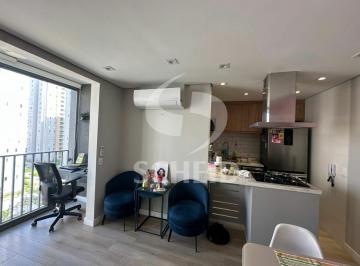 Apartamento · 44m² · 2 Quartos · 1 Vaga · Locação Apartamento mobiliado 44m, ar condicionado, quarto, sala, cozinha, 01 vaga de garagem!!