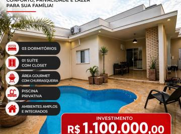 Casa de 3 quartos, Limeira · * Condomínio Vale das Oliveiras R$ 1.100.000,00