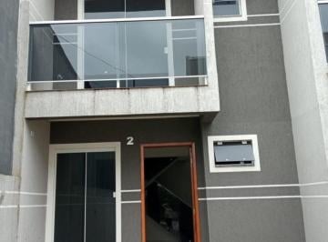 Fachada 2 · Sobrado à venda em Curitiba-PR, no Sítio Cercado: 2 quartos, 1 sala, 2 banheiros, 1 vaga de garagem,