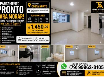 Apartamento de 2 quartos, Aracaju · Apartamento com 2 quartos, 52 m², disponível para Aluguel, José Conrado de Araújo