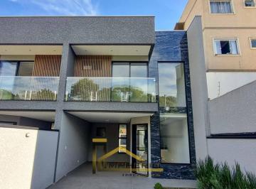 Foto 01 · Sobrado de luxo com 3 quartos na Costeira, Araucária-PR: 162,37m², 2 salas, 2 banheiros, 3 vagas e s