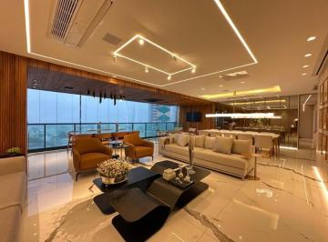Sala luxuosa | Borges Realty · Apartamento porteira fechada à venda no Horto Florestal Salvador | Monvert com 4 suítes