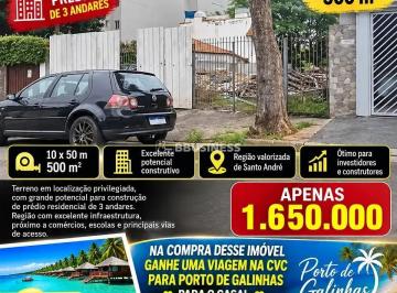 image1788620249289.png · TERRENO 10X50M SANTA MARIA/CAMPESTRE/JARDIM, Santo André, SP. TERRENO PARA CONSTRUIR PREDIO 3 ANDARE