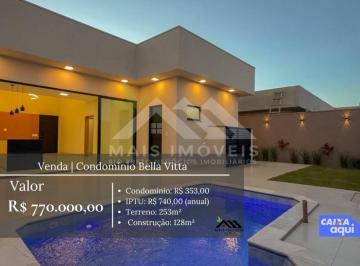 Casa · 128m² · 3 Quartos · IMÓVEL À VENDA - Condomínio Bella Vitta  Bady Bassitt ? SP  R$ 770.000,00