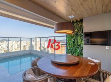 74ab7cab20f4d596bc0999d04697c4bec98250ab · Cobertura com 4 dormitórios à venda, 191 m² por R$ 5.000.000,00 - Gonzaga - Santos/SP
