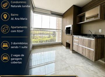 Apartamento · 92m² · 3 Quartos · 2 Vagas · Naturale Sport Acqua Life - Apartamento à Venda – Condomínio Naturale | Jardim Ana Maria – Jundiaí/S