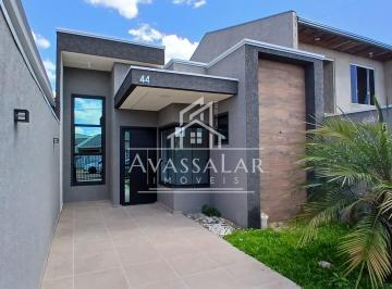 Casa · 57m² · 2 Quartos · 1 Vaga · Casa com 3 dormitórios à venda - Eucaliptos | Fazenda Rio Grande PR